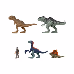 Jurassic World Dominion Mini Figures Themed Pack of 5 Dinosaur Toys