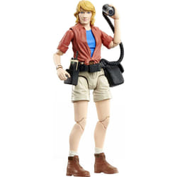 Jurassic World Toys Amber Collection Dr. Ellie Sattler 6-in Action Figure  Swappable Hands & Head  Utility Belt & Radio Accessories  Collectible Gift