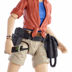 Jurassic World Toys Amber Collection Dr. Ellie Sattler 6-in Action Figure  Swappable Hands & Head  Utility Belt & Radio Accessories  Collectible Gift