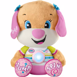 Fisher-Price Toddler Learning Toy Laugh & Learn So Big Sis Plush with Music & Lights for Developmental Play for Kids Ages 18+ ...