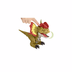 Jurassic World: Dominion Uncaged Rowdy Roars Dilophosaurus Interactive Electronic Dinosaur Figure with Motion Chomp & Sound Touch Response, Gift for