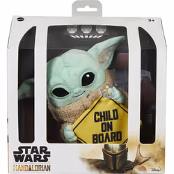 Star Wars Mandalorian Grogu Baby Yoda The Child On Board Plush Sign