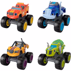 Fisher-Price Blaze and The Monster Machines Racers 4 Pack  set of die-