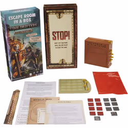 Mattel Games Escape Room in A Box: TIME Drifters ISABEL's Story Party Game for 1 to 4 Players with Clues & Puzzles Combine w ...