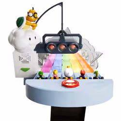 Hot Wheels Mario Kart Rainbow Road Raceway Set with 2 1:64 Scale Vehicles