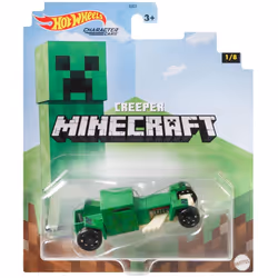 Hot Wheels 2021 - Minecraft - Character Cars - Creeper - 1/8 GYB65