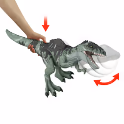 Jurassic World STRIKE 'N ROAR GIANT DINO, 4 yr(s), Green, Plastic