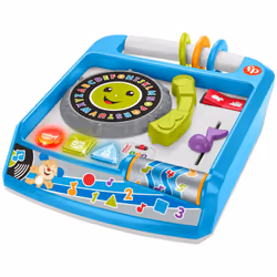 Fisher-Price Laugh & Learn Remix Record Player Musical Toy with Learning Content for Infants and Toddlers Ages 6 to 36 Month ...