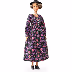 Barbie Inspiring Women Eleanor Roosevelt Doll (12-inch) Wearing Floral Dress with Doll Stand & Certificate of Authenticity ...