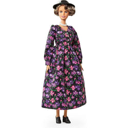 Barbie Inspiring Women Eleanor Roosevelt Doll (12-inch) Wearing Floral Dress  with Doll Stand & Certificate of Authenticity  Gift for Kids & Collector