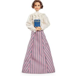 Barbie Inspiring Women Helen Keller Doll 12-inch Wearing Blouse and Skirt  with Doll Stand & Certificate of Authenticity  Gift for Kids & Collectors