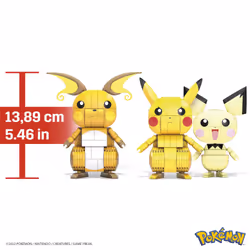 MEGA Pokémon Construx Build and Show Pikachu Evolution Trio - Additional view 4