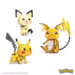 MEGA Pokémon Construx Build and Show Pikachu Evolution Trio - Additional view 5