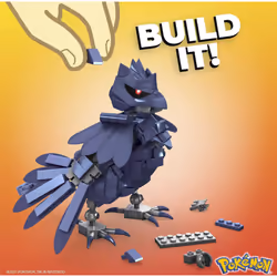 MEGA Corviknight Building Set With 340 Compatible Bricks and Pieces and Pok? Ball  Toy Gift Set