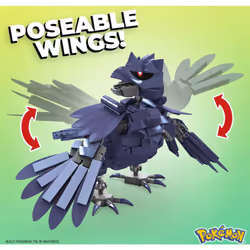 MEGA Corviknight Building Set With 340 Compatible Bricks and Pieces and Pok? Ball  Toy Gift Set