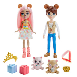 Enchantimals Royal Braylee Bear & Bannon Bear Dolls