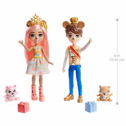 Enchantimals Royal Braylee Bear & Bannon Bear Dolls