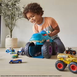 Hot Wheels Monster Trucks Car Chompin’ Mega Wrex Vehicle, For Ages 3 Years & Up - Additional view 4