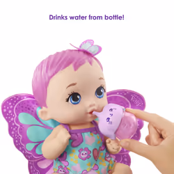 My Garden Baby FEED & CHANGE Baby Butterfly Doll - Additional view 5