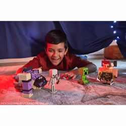 Minecraft LEGENDS PIGMADILLO VS SKELETON Figures