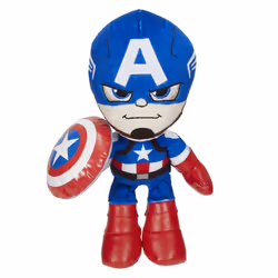 Mattel Marvel Plush Character, 8-inch Captain America Soft Doll for Ages 3 Years Old & Up, Cartoon character, 3 yr(s)