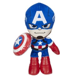Mattel Marvel Plush Character, 8-inch Captain America Soft Doll for Ages 3 Years Old & Up