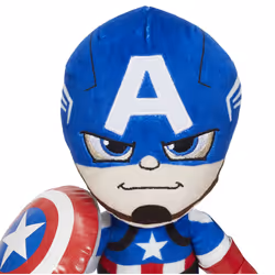 Mattel Marvel Plush Character, 8-inch Captain America Soft Doll for Ages 3 Years Old & Up