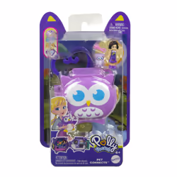 Polly Pocket Pet Connects Stackable Compact Playsets with Micro Doll, Travel Toys with Clip - Additional view 5