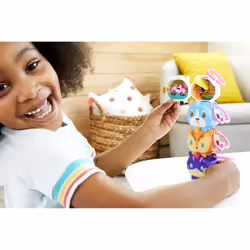 Polly Pocket Pet Connects Stackable Compact Playsets with Micro Doll, Travel Toys with Clip - Additional view 8