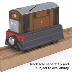Thomas & Friends Wooden Railway Toy Train Toby Push-Along Wood Engine for Toddlers & Preschool Kids Ages 2+ Years (Amazon Exclusive)