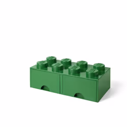 Lego Storage Brick 2 Drawer Dark green