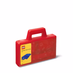 ROOM Copenhagen  Lego Sorting Box to-Go - Travel Case with Organizing Dividers - Red (40870001)
