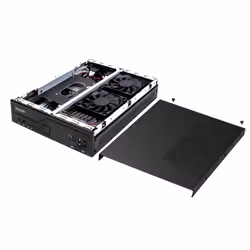 Shuttle Slim PC DH610 , S1700, 1x HDMI, 2x DP , 1x 2.5", 2x M.2, 2x LAN (Intel 1G + 2.5G), 2x COM, 24/7 permanent operation, incl. VESA - Additional view 6
