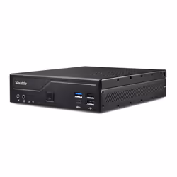 Shuttle Slim PC DH610S , S1700, 1x HDMI, 1x DP , 1x 2.5", 2x M.2, 1x LAN (Intel 1G), 24/7 permanent operation, incl. VESA