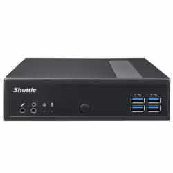 Shuttle XPC slim Barebone DL30N, Intel N100, 1x DDR5, 2x LAN (2x 2.5Gbit), 2xCOM,1xHDMI,1xDP, 1x VGA, fanless, 24/7 permanent operation - Additional view 5