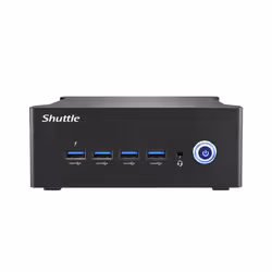 Shuttle Nano PC NA10H7, AMD Ryzen™ 7-8845HS APU, Radeon780M , 2xHDMI, 2xUSB-C 4.0(DP), 2x2.5Gbit LAN, 24/7 permanent operation, incl. VESA - Additional view 4