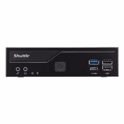 Shuttle XPС slim DH610V2 PC/workstation barebone 1.35L sized PC Black Intel H610 LGA 1700 - Additional view 2