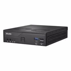 Shuttle XPС slim DH610V2 PC/workstation barebone 1.35L sized PC Black Intel H610 LGA 1700 - Additional view 3