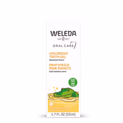 Weleda Oral Care Childrens Tooth Gel  1.7 Fluid Ounce  Fluoride Free  Spearmint Flavor  Plant Rich Toothpaste with Calendula  ...