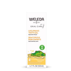 Weleda Oral Care Childrens Tooth Gel  1.7 Fluid Ounce  Fluoride Free  Spearmint Flavor  Plant Rich Toothpaste with Calendula  Silica and Fennel