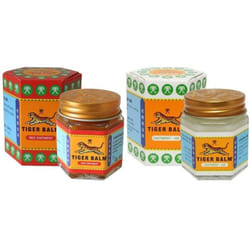 2 x19.4g TIGER BALM RED WHITE Herbal Massage ointment Pain Relief Muscle Menthol