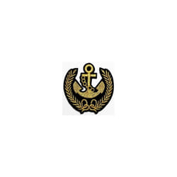 Gold lace Anchor Naval Marine DIY Applique Embroidered Sew Iron on Patch