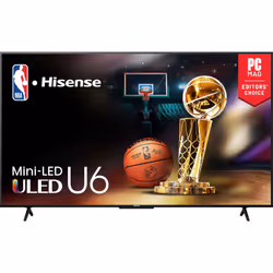 Hisense 55Inch Class U6 Series MiniLED ULED 4K UHD Google Smart TV 55U6N  2024 Model  QLED  Motion Rate 240  HDR 10  Full
