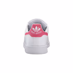 adidas Originals Boy's Stan Smith Sneaker  White/White/Pink  6 Little Kid