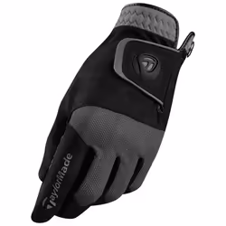 TaylorMade Rain Control Glove (Black/Gray  Medium/Large)  Black/Gray(Medium/Large  Pair)