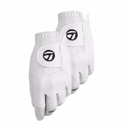 TaylorMade Stratus Tech Glove 2Pack White Right Hand Large WhiteLarge Worn on Right Hand
