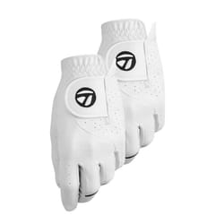 TaylorMade Stratus Tech Glove 2Pack White  Right Hand  Large  WhiteLarge  Worn on Right Hand