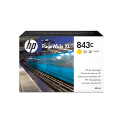 HP 843C 400-ml Yellow PageWide XL Ink Cartridge