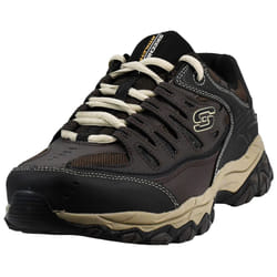 Skechers mens Afterburn M. Fit fashion sneakers  Brown/Taupe  8.5 X-Wide US