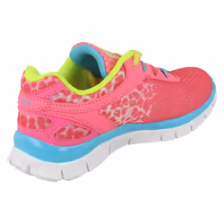 ) Girls Skechers Casual Trainers Serengeti 8189L - UK 12.5 Child, Neon Pink (Pink